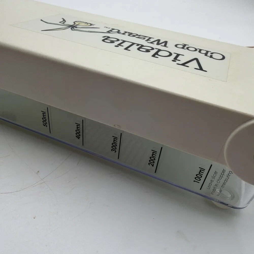 Vidalia Chop Wizard Vegetable Fruit Chopper Dicer 2 Cup Base Stainless Blades
